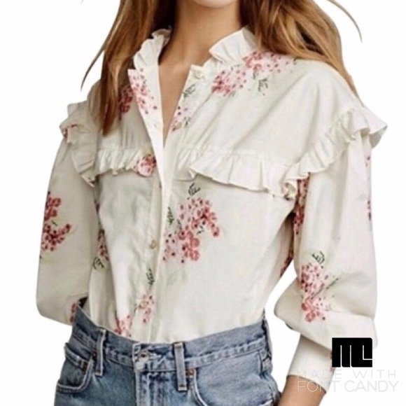 Rebecca Taylor Tops - Rebecca Taylor Maia Ruffle Top✨